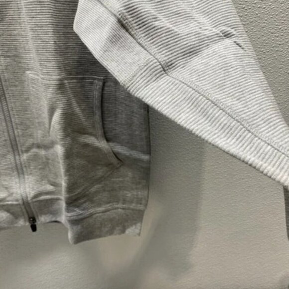 NEW JOHNNIE-O Mens Decker Baseball Jacket Size L Light Grey - Picture 6 of 13